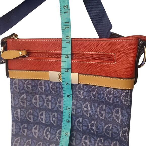 Stylish Crossbody Bag with Red and Blue Accents - Picture 8 of 15